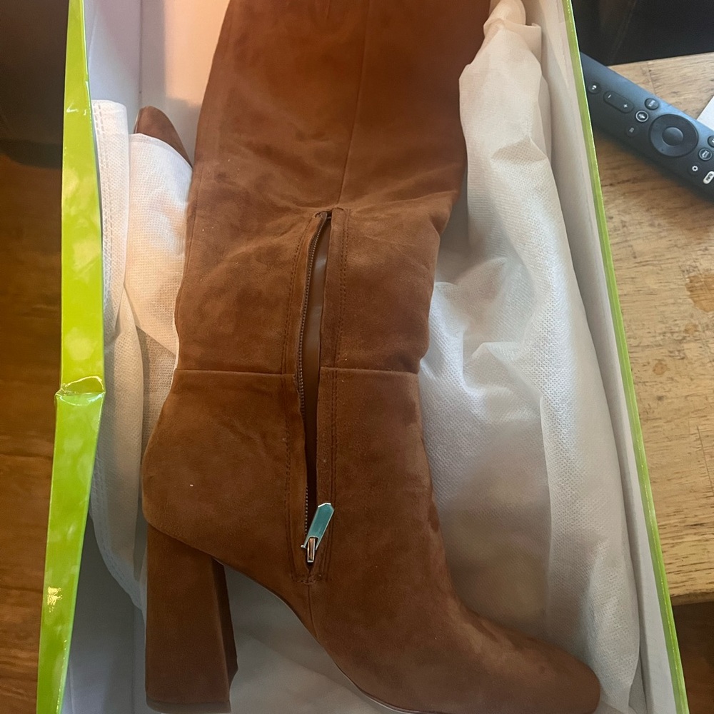 Sam Edelman Tan Suede Heeled Boots